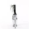 Pleaser - FLAMINGO824RS Sandale à bride à la cheville, Pole dance chaussures - Noir/Transparent Product image
